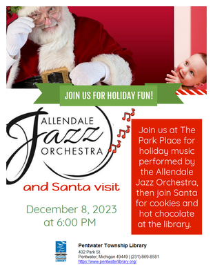 Allendale Jazz Orchestra Holiday Concert with Santa Claus