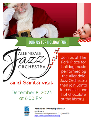 Allendale Jazz Orchestra Holiday Concert with Santa Claus Allendale Jazz Orchestra Holiday Concert with Santa Claus