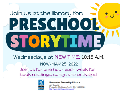 Preschool Storytime Preschool Storytime