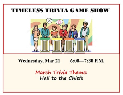 Timeless Trivia Game Show Timeless Trivia Game Show
