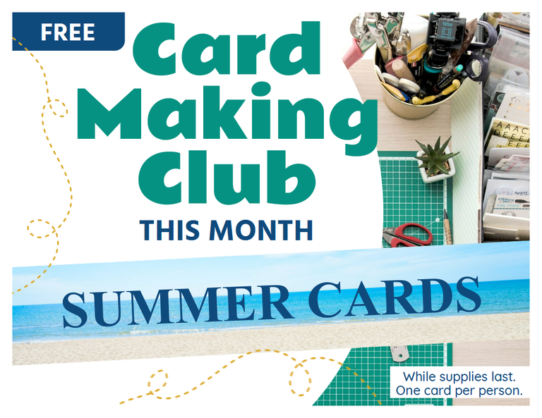 Card Making Club This Month